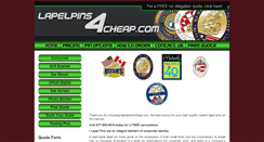Desktop Screenshot of lapelpins4cheap.com